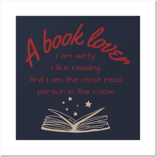 BOOK LOVER MOST READ Posters and Art